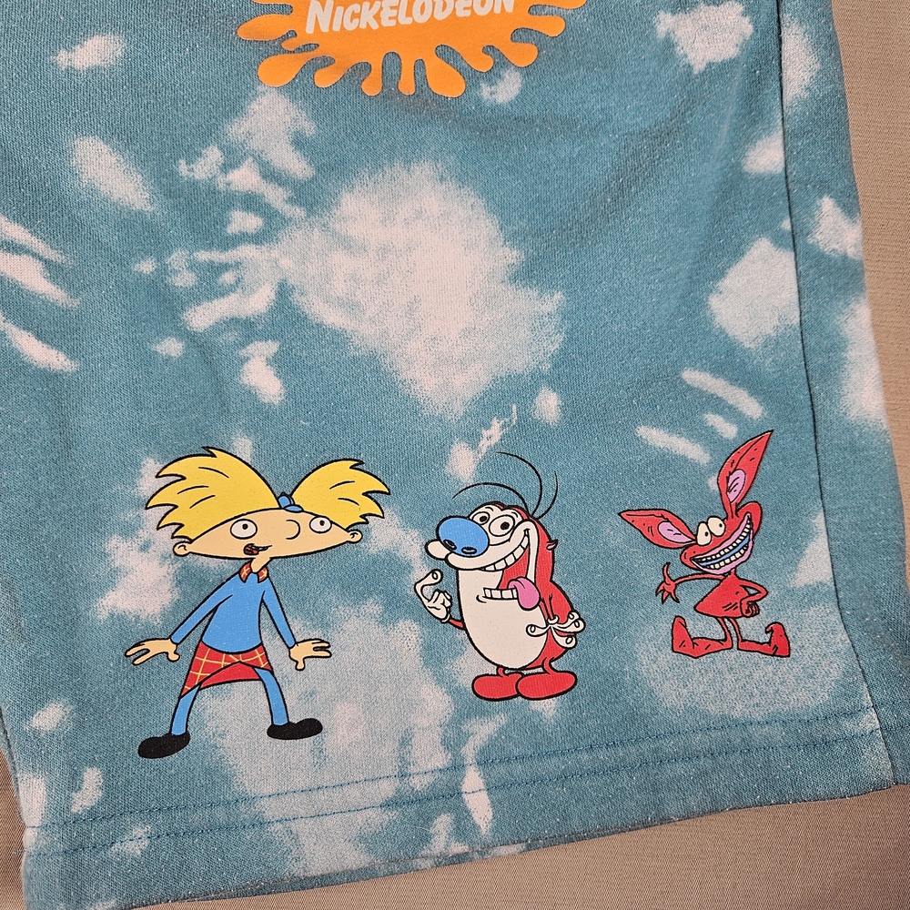 Nickelodeon Blue Tie-Dye Character Shorts - Picture 3 of 11
